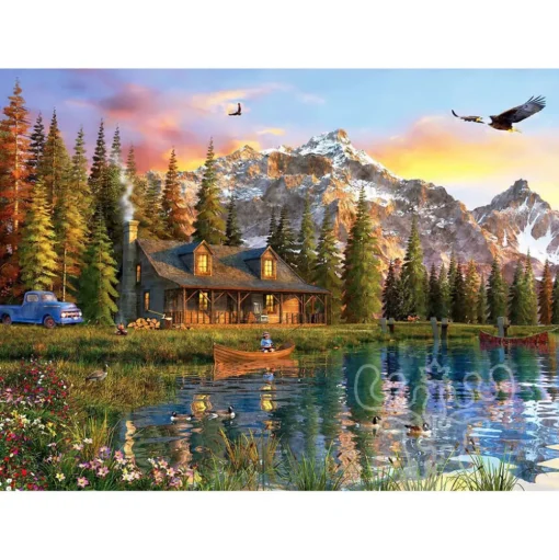 Anatolian Old Log Cabin Puzzle 2000pcs