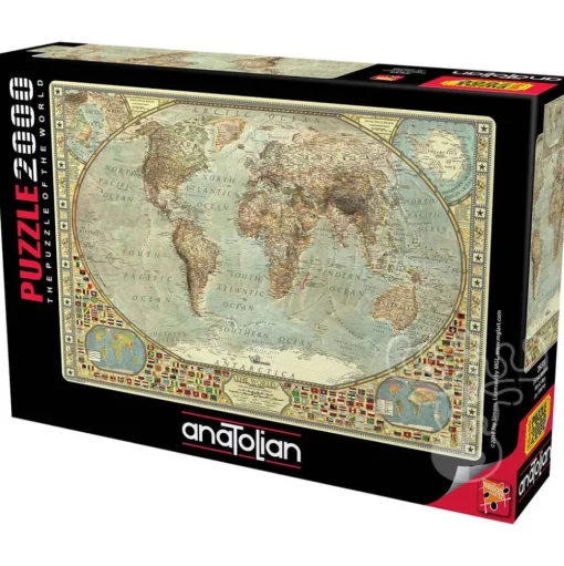 Anatolian World Map Puzzle 2000pcs