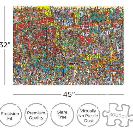 Aquarius Where's Waldo - Toys Puzzle 3000pcs