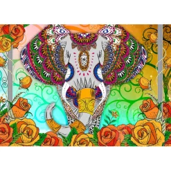 Bluebird Colorful Elephant Puzzle 1000pcs
