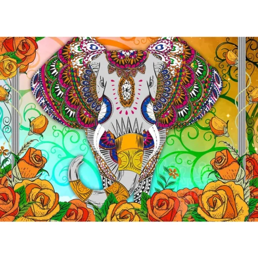 Bluebird Colorful Elephant Puzzle 1000pcs