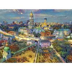 Bluebird Kyiv, Ukraine City Puzzle 1000pcs