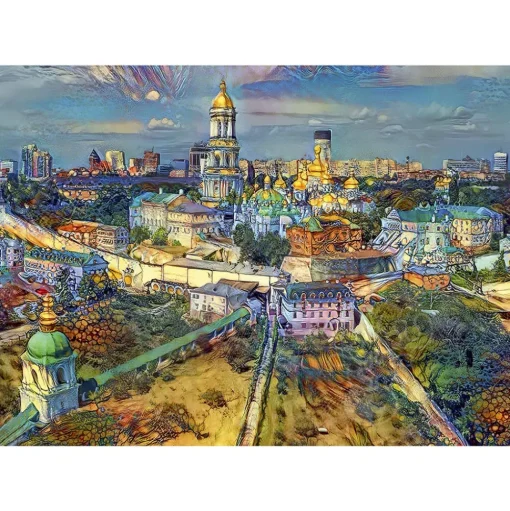 Bluebird Kyiv, Ukraine City Puzzle 1000pcs