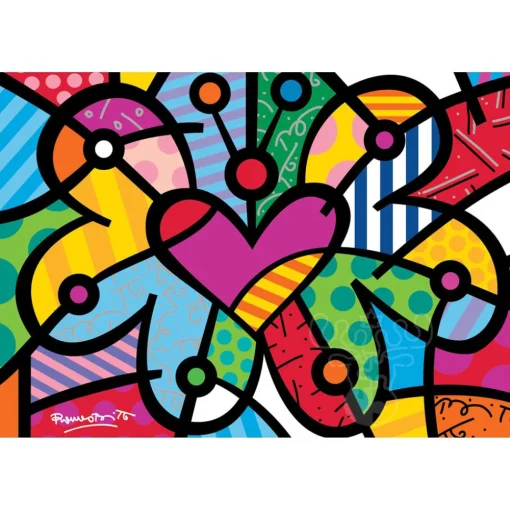 Bluebird Romero Britto - Heart Butterfly Puzzle 2000pcs