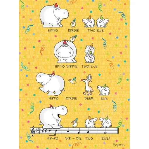 Boynton Sandra Boynton: Hippo Birdie Two Ewe Birthday Puzzle 300pcs