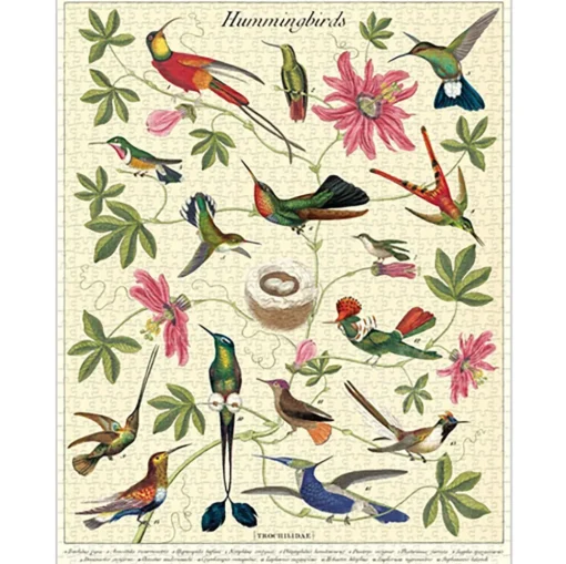 Cavallini Vintage: Hummingbirds Puzzle 1000pcs