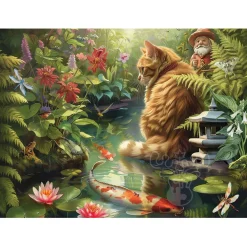 Cobble Hill Koi Cat Easy Handling Puzzle 275pcs