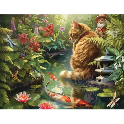 Cobble Hill Koi Cat Easy Handling Puzzle 275pcs