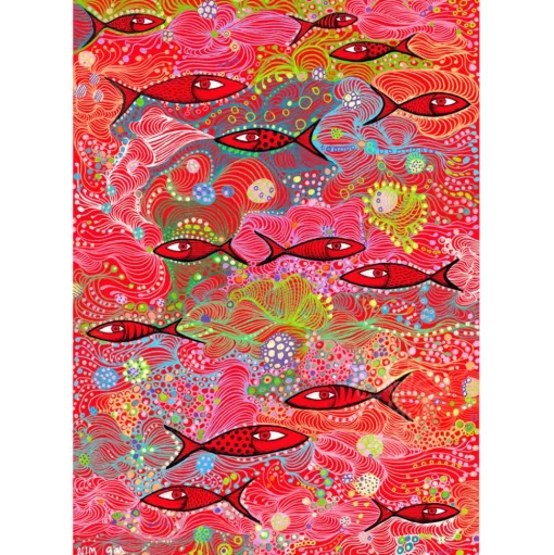 Enjoy Deep Red Puzzle 1500pcs