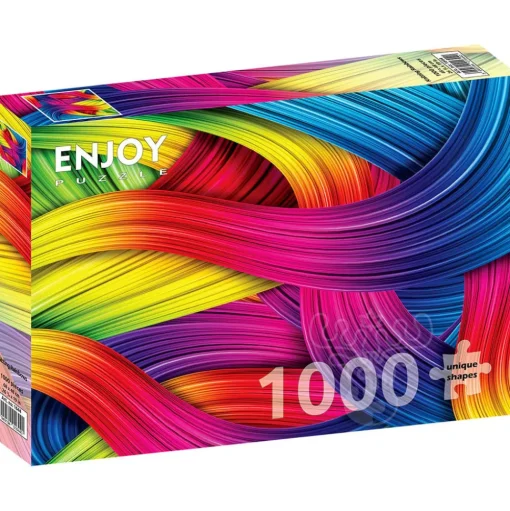 Enjoy Knitting Rainbows Puzzle 1000pcs