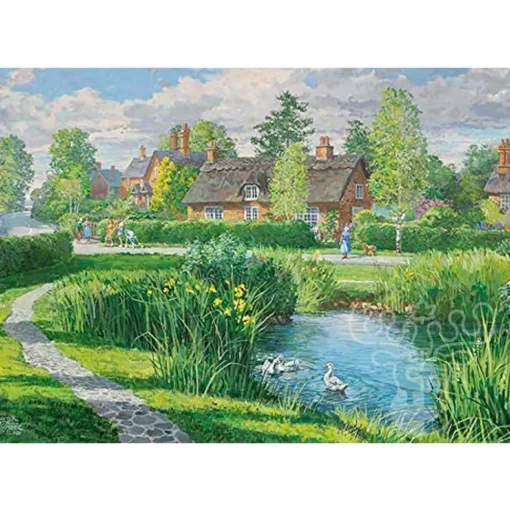Falcon Riverside Cottages Puzzle 2 x 500pcs