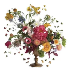 Galison Ashley Woodson Bailey Bouquet Shaped Puzzle 750pcs
