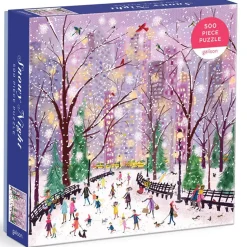 Galison Joy Laforme Snowy Night Puzzle 500pcs