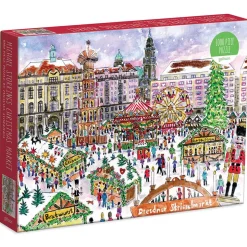 Galison Michael Storrings Christmas Market Puzzle 1000pcs