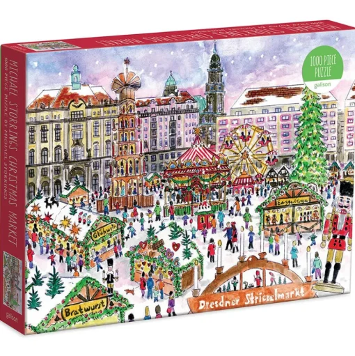 Galison Michael Storrings Christmas Market Puzzle 1000pcs
