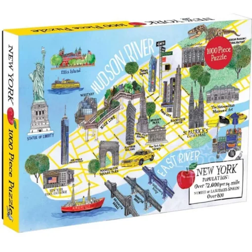 Galison New York City Map Puzzle 1000pcs