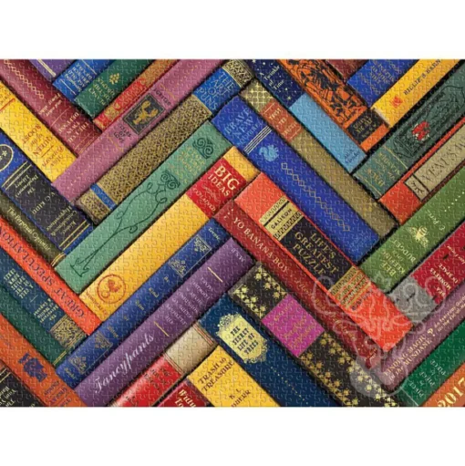 Galison Vintage Library Foil Stamped Puzzle 1000pcs