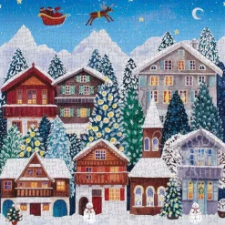 Galison Yuletide Village Puzzle 500pcs