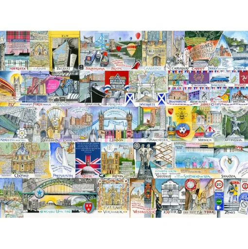 Gibsons Bright Lights & Big Cities Puzzle 1000pcs