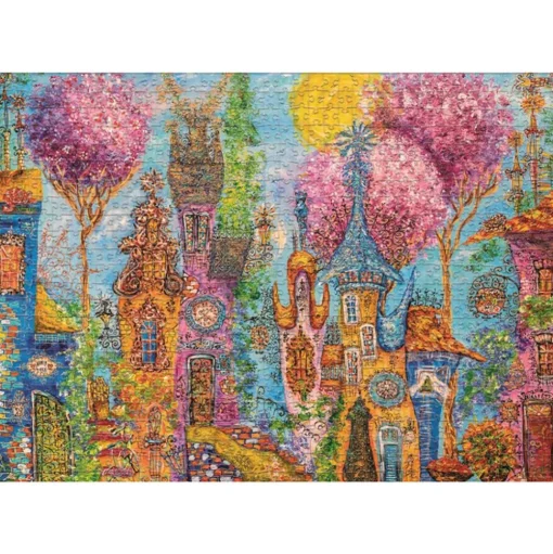 Heye Charming Village: Pink Trees Puzzle 1000pcs