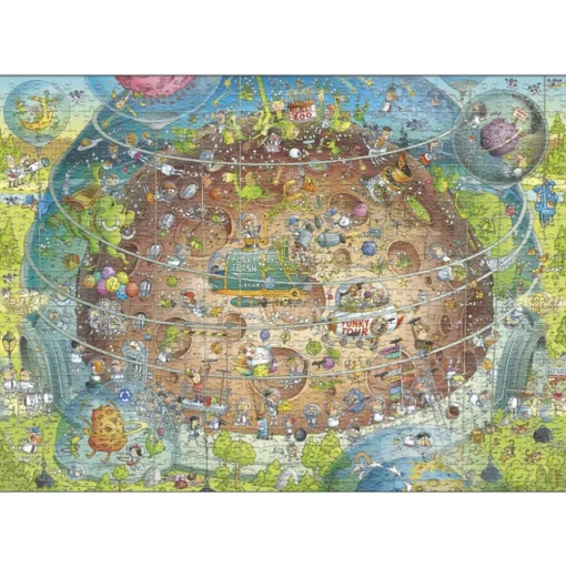 Heye Funky Zoo: Cosmic Habitat Puzzle 1000pcs