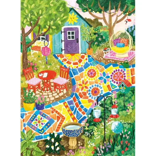 Magnolia Garden Mosaic Puzzle 1000pcs
