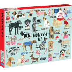 Mudpuppy Hot Dogs A-Z Puzzle 1000pcs