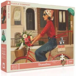 New York Puzzle Co. Janet Hill: Brownstones Puzzle 1000pcs