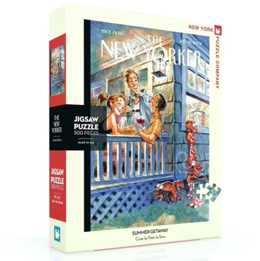 New York Puzzle Co. The New Yorker: Summer Getaway Puzzle 500pcs*