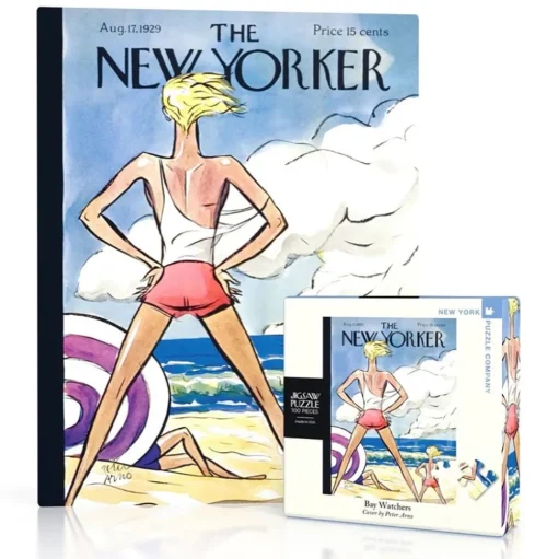 New York Puzzle Co. The New Yorker: Bay Watchers Mini Puzzle 100pcs