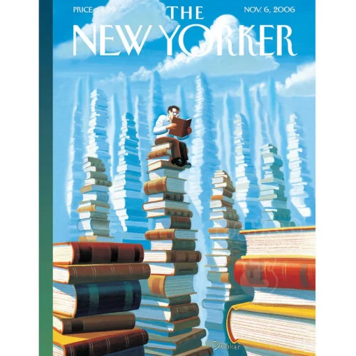 New York Puzzle Co. The New Yorker: Bookopolis Puzzle 1000pcs