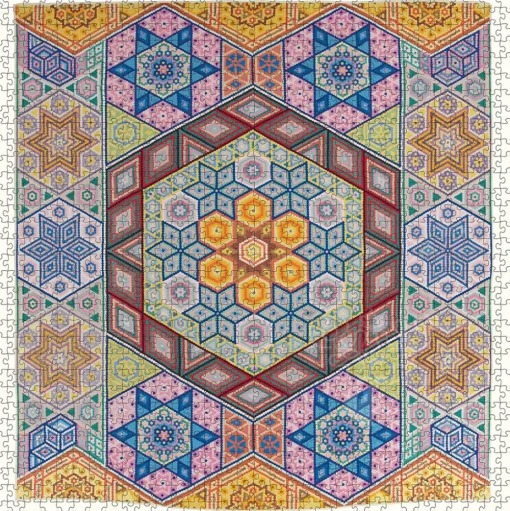 Pomegranate Mosaic Quilt Puzzle 1000pcs