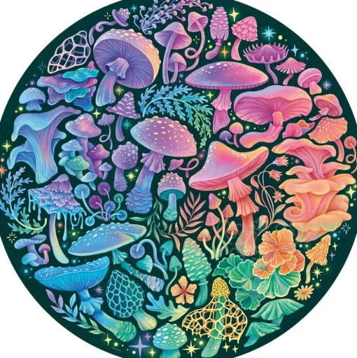 Ravensburger Circle of Colors: Mushrooms Round Puzzle 500pcs