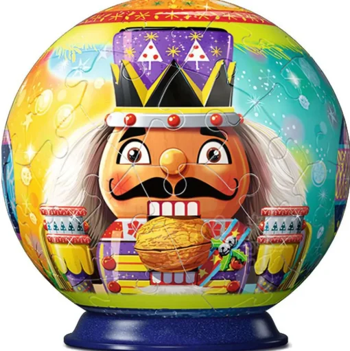 Ravensburger 3D Holiday Nutcracker Ball Puzzle 12pcs - Purple Hat