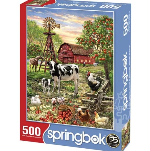 Springbok Barnyard Animals Puzzle 500pcs