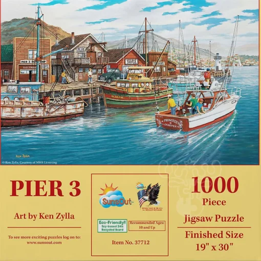 SunsOut Pier 3 Puzzle 1000pcs