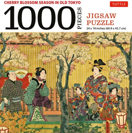 Tuttle Cherry Blossom Season in Old Tokyo Puzzle 1000pcs