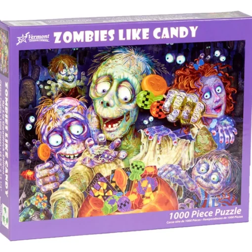 Vermont Christmas Co. Zombies Like Candy Puzzle 1000pcs