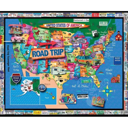 White Mountain Family Vacation Puzzle 1000pcs RETIRED