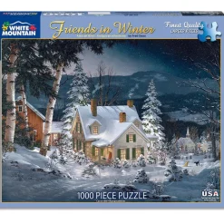 White Mountain Friends in Winter Puzzle 1000pcs