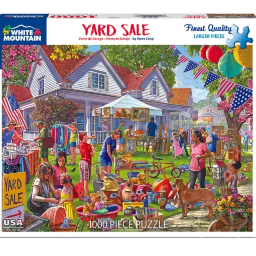 White Mountain Yard Sale Puzzle 1000pcs