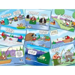 Willow Creek Tundra Fishing Follies Puzzle 1000pcs