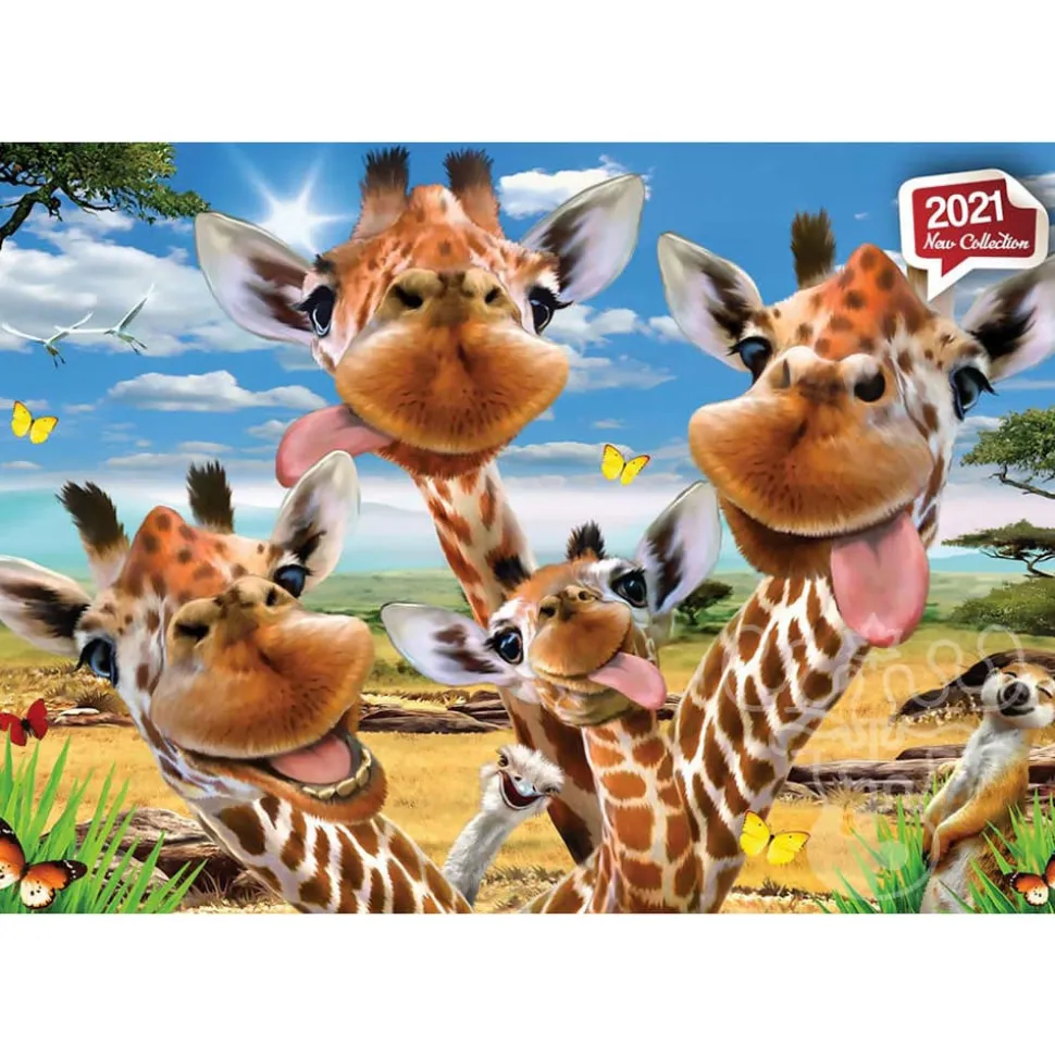 Anatolian Giraffe Selfie Puzzle 500pcs