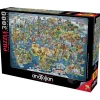 Anatolian Wonderful World Map Puzzle 3000pcs