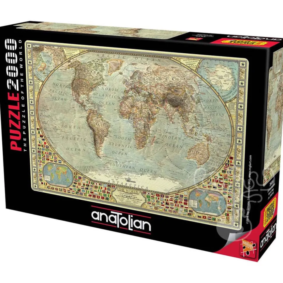Anatolian World Map Puzzle 2000pcs