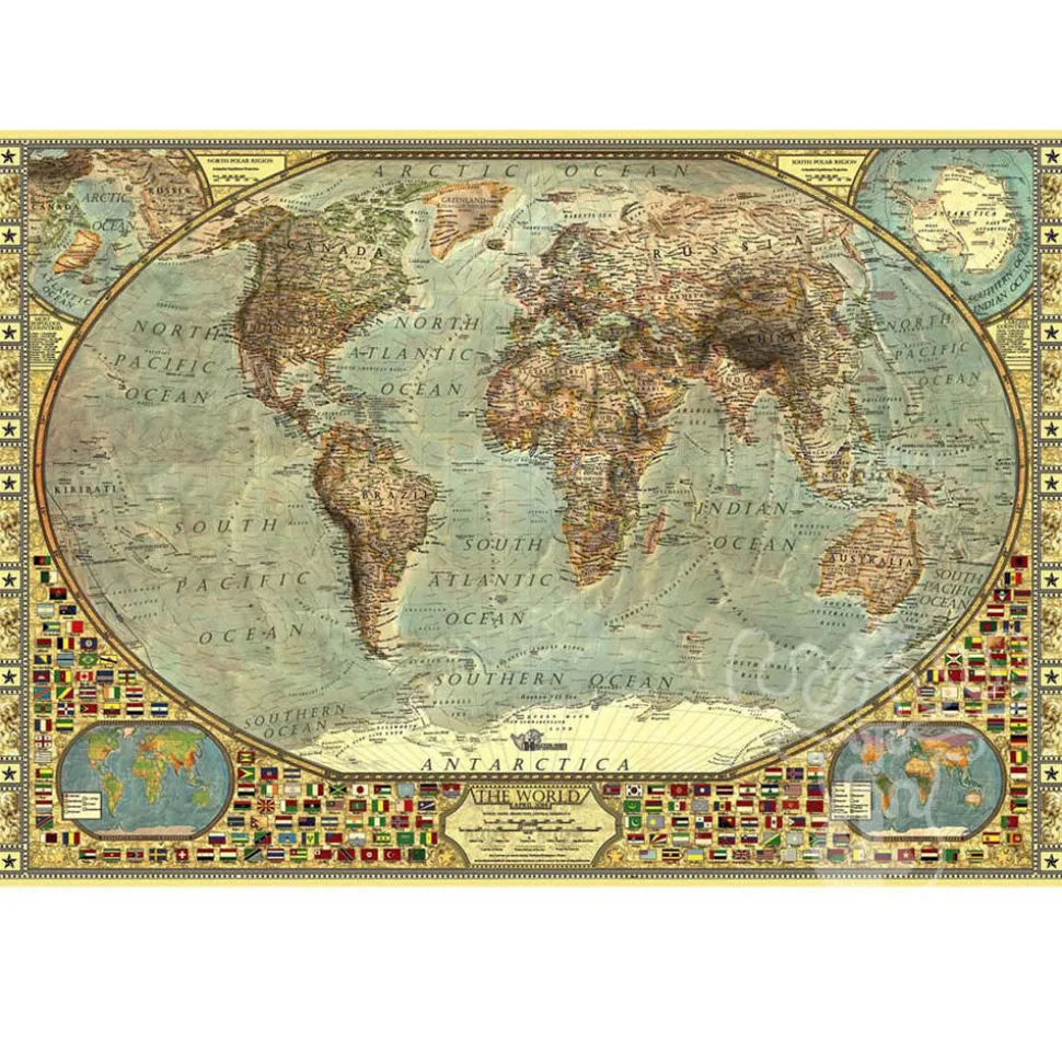 Anatolian World Map Puzzle 2000pcs