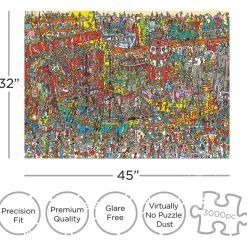 Aquarius Where's Waldo - Toys Puzzle 3000pcs