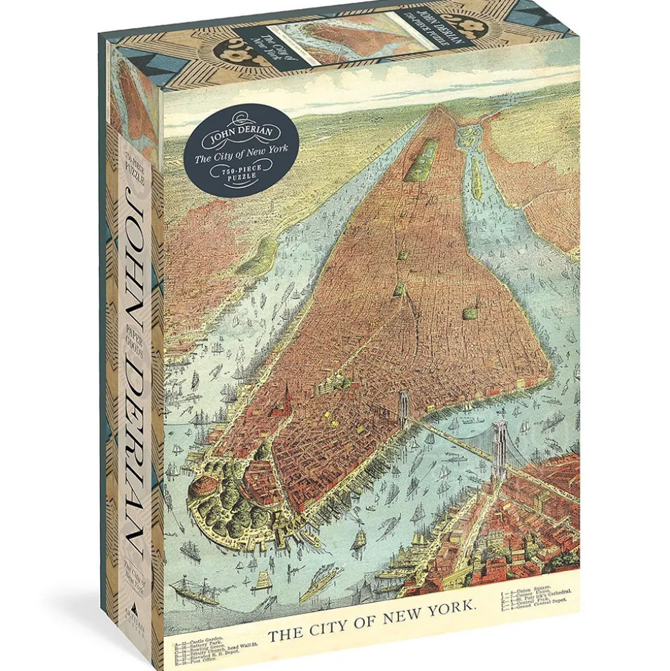 Artisan John Derian Paper Goods: The City Of New York Puzzle 750pcs