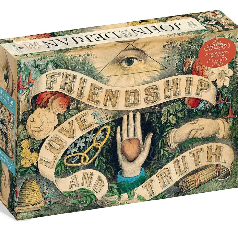Artisan John Derian Paper Goods: Friendship Love And Truth Puzzle 1000pcs