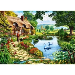 Bluebird Cottage by the Lake Puzzle 1000pcs